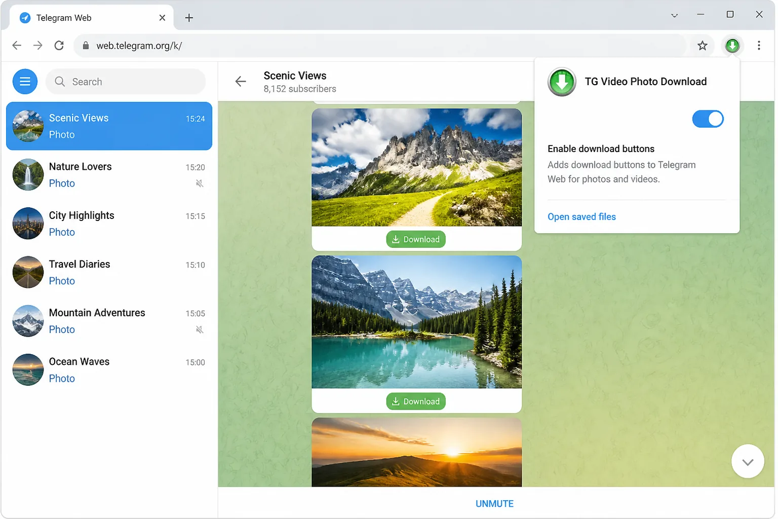 Telegram photo download